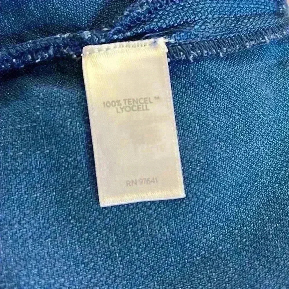 Pure Jill INDIGO Dress Blue Women’s Size M Petite Loose Fit - Picture 7 of 10